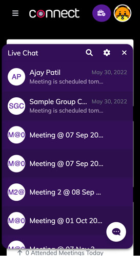 Live Chat Messaging - Connect Video Conference, Live Class, Meeting, Webinar, Membership, Whiteboard