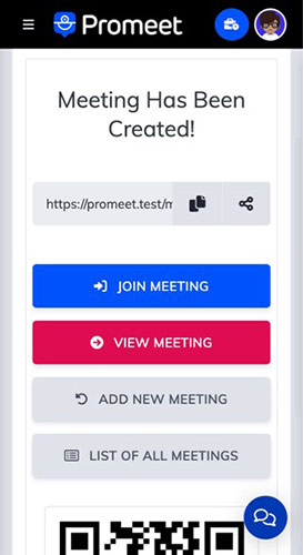 Meeting Wizard Completed - Promeet Virtual Meeting App For Professionals
